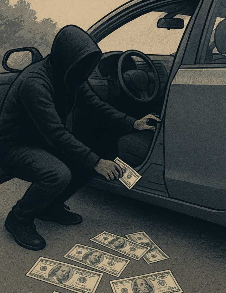 Four Men Jailed for Stealing US$38k from Parked Car